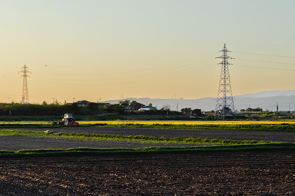 夏にそびえる北海道の鉄塔 100基　鉄塔写真